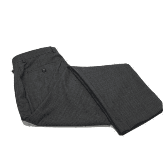 Ralph Lauren Men Pattern Classic Fit UltraFlex Flat Front Grey Pants 34X29