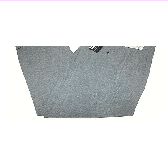 Ralph Lauren Men Regular Fit Pleated Comfort Flex Slack Blue Dress Pant 34 x 30