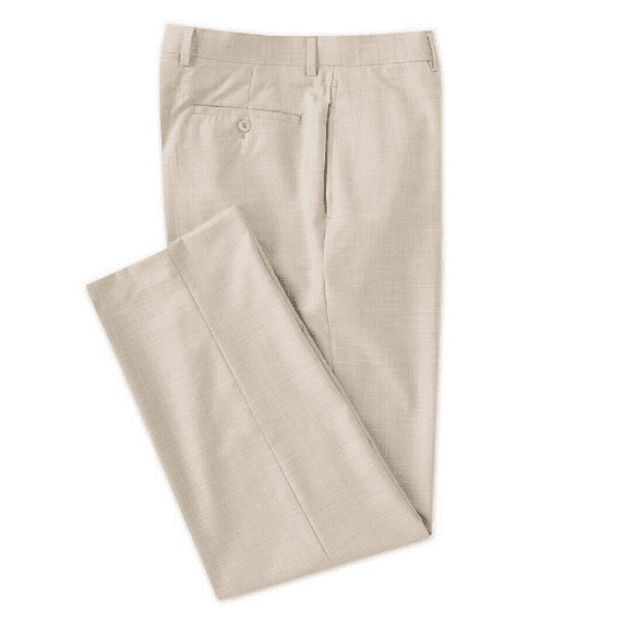 Ralph Lauren Men Relaxed Fit Flat-Front Sharkskin Dress Pants, Light Brown 38X34