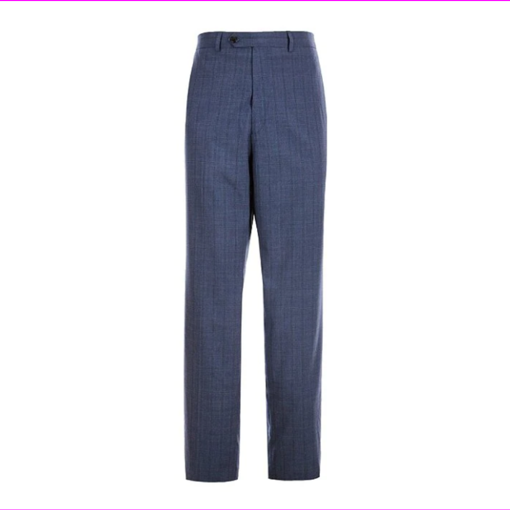 Ralph Lauren Men's Professional Flat Front Linen Pants Blue Size 42X30