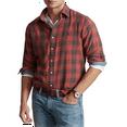 thumbnail image 1 of Ralph Lauren Men's Classic Fit Plaid Double Faced Shirt Red Size X-Large, 1 of 3