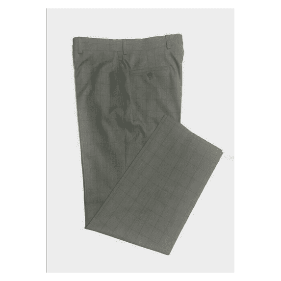 Ralph Lauren Men's Comfort Flex Flat Front Performance Grey Dress Pants 42X30