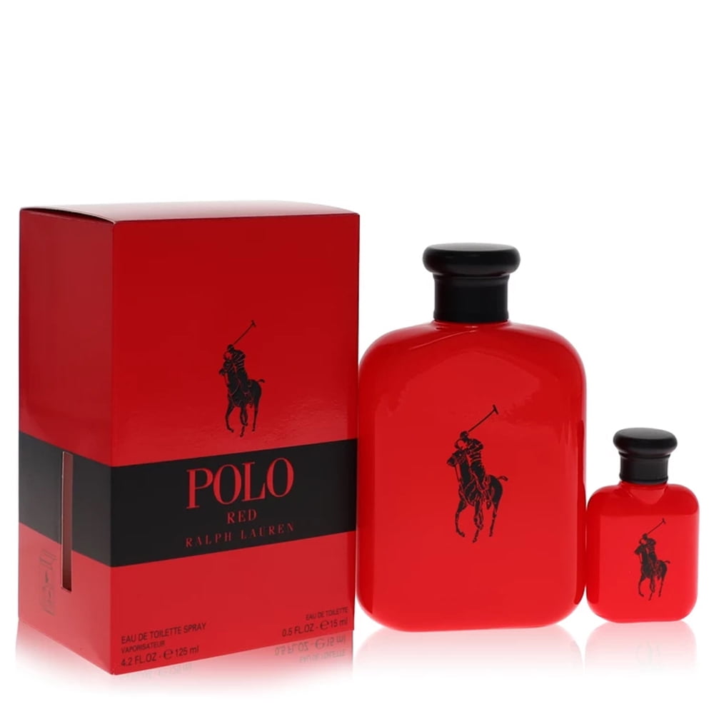 Ralph Lauren Polo Red Men's Cologne Gift Set, 4.2 OZ EDT +