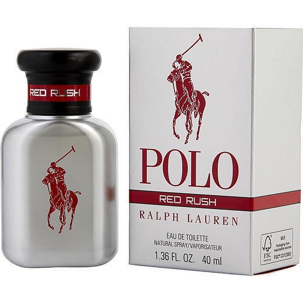 Ralph Lauren Polo Red Rush Men's Perfume, Eau De Toilette Spray, 1.36