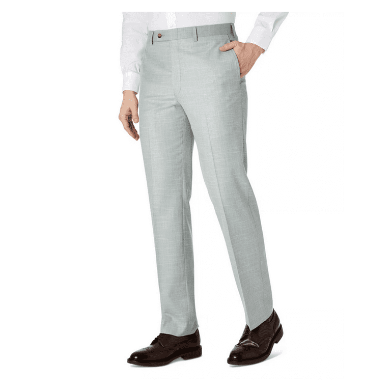 Ralph Lauren Men s Slim Fit UltraFlex Stretch Sharkskin Mint Dress Pants 36X32