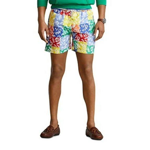 Ralph Lauren Men's Traveler Classic Swim Trunk Yellow Size Medium