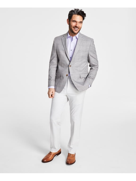 Ralph Lauren Men's UltraFlex Stretch Oatmeal Grey Suit Jacket 40R