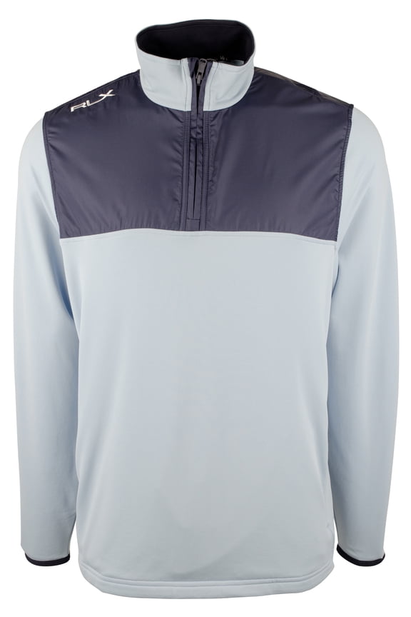 Men's Water Repellant Stretch Pullover Shirt BLU Small