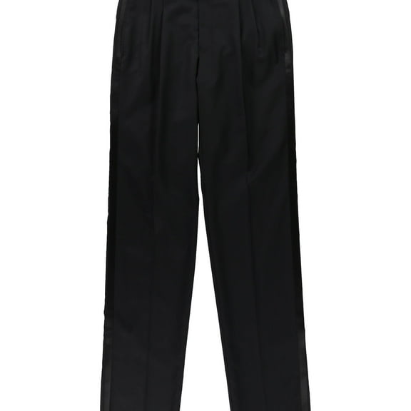 Ralph Lauren Mens Classic Stretch Dress Pant Slacks, Black, 36W x 30L
