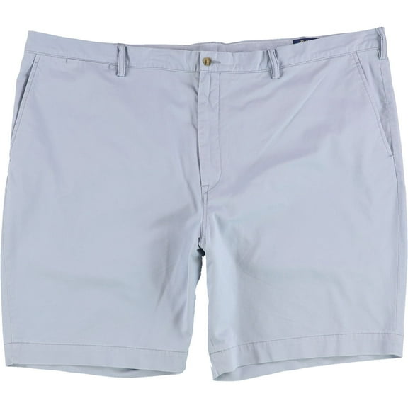 Ralph Lauren Mens Classic Fit 9" Casual Chino Shorts, Blue, Big & Tall, 50