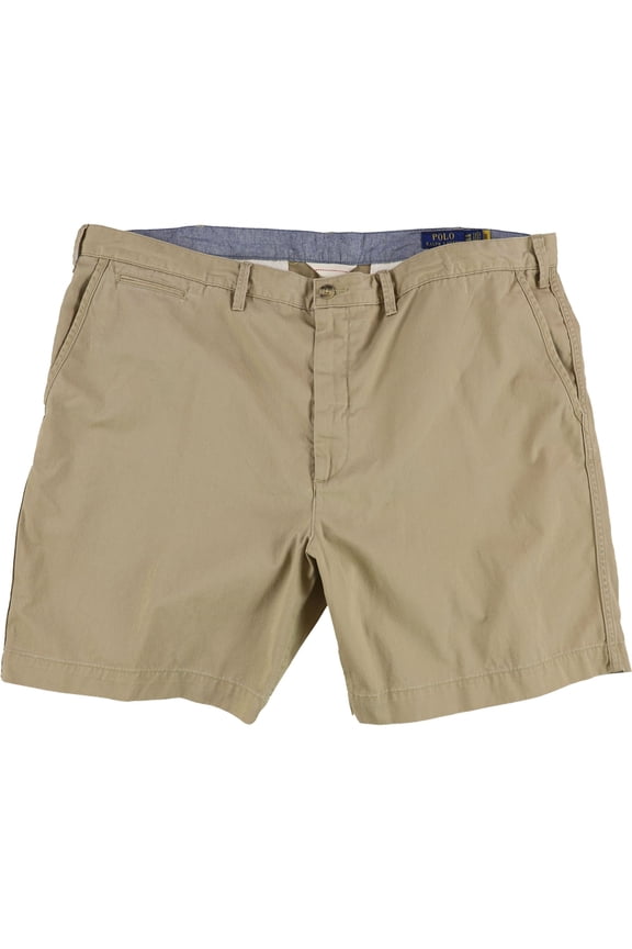 Mens Classic Fit Casual Chino Shorts,  medbeige , Big & Tall, 44, Beige, Big & Tall, 44