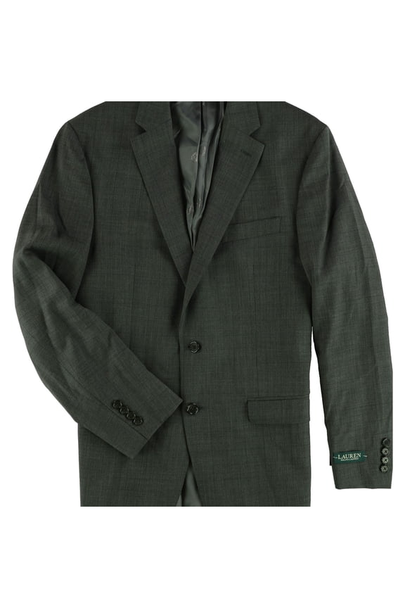 Mens Classic-Fit Two Button Blazer Jacket, Grey, 48 Regular