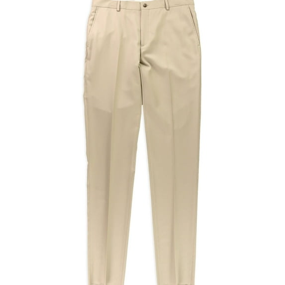 Ralph Lauren Mens Classic Khaki Dress Pants Slacks, Beige, 30W x 38L
