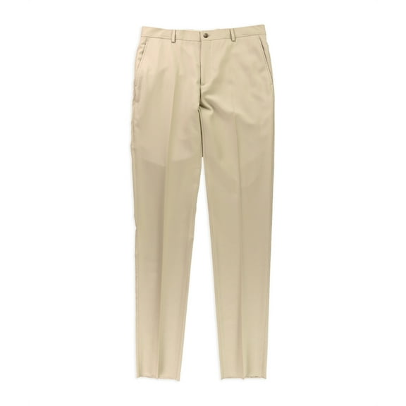 Ralph Lauren Mens Classic Khaki Dress Pants Slacks, Beige, 32W x 38L