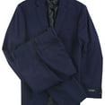 thumbnail image 1 of Ralph Lauren Mens Double Windowpane Two Button Formal Suit, Blue, 40 Long / 34W x UnfinishedL, 1 of 2