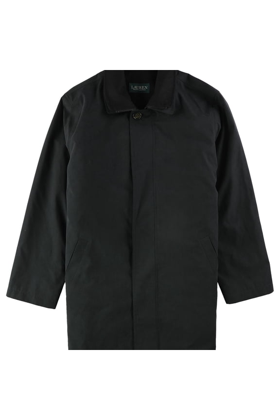 Mens Edgar Raincoat, Black, 38 Short