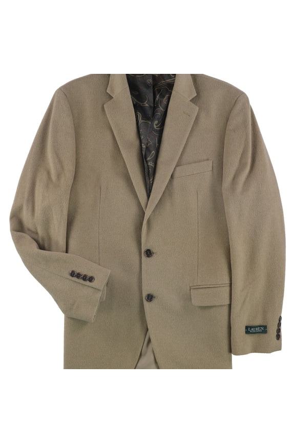 Mens Landon Two Button Blazer Jacket, Brown, 36 Short