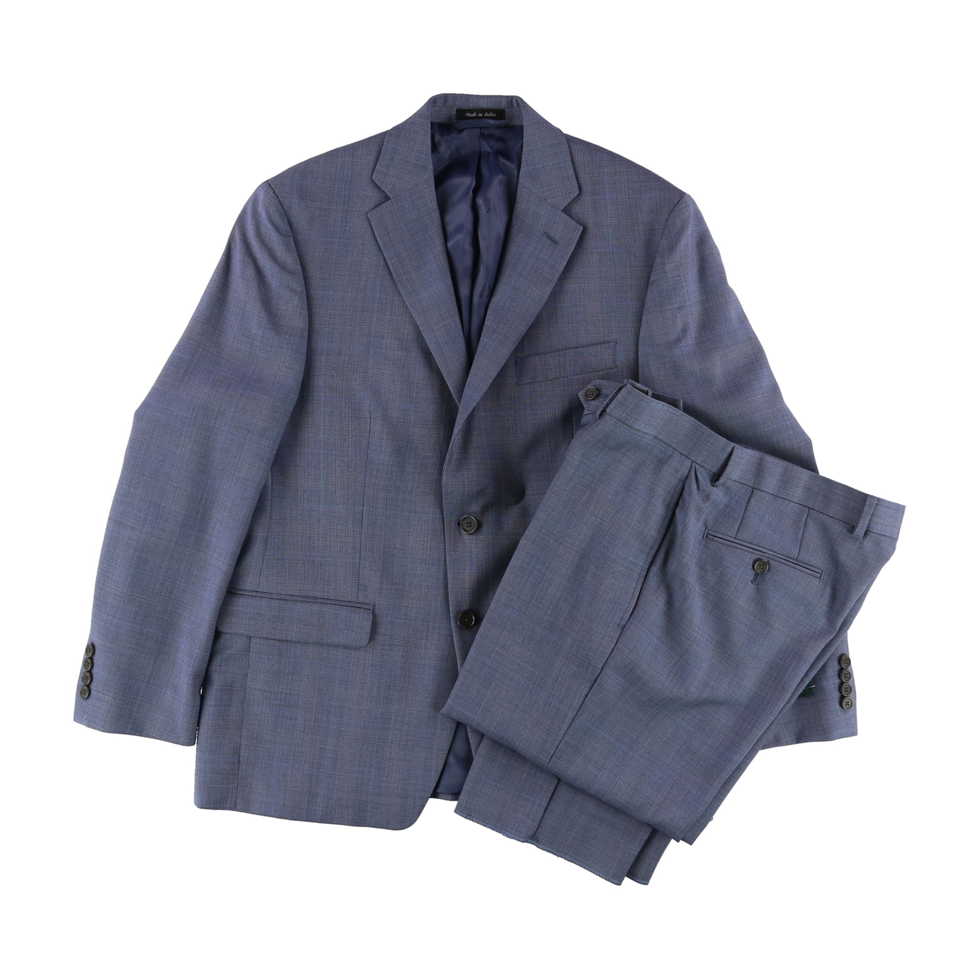 Ralph Lauren Mens Lexington Two Button Formal Suit, Blue, 40 Short