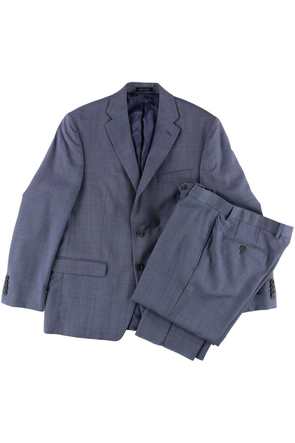 Mens Lexington Two Button Formal Suit, Blue, 40 Short / 34W x 35L