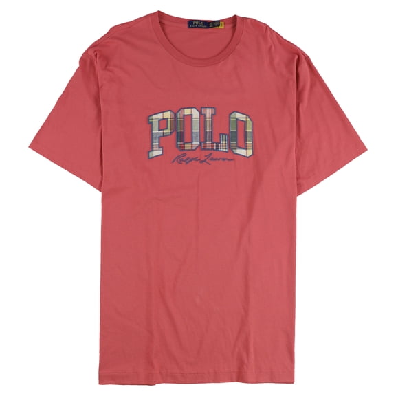 Ralph Lauren Mens Logo Graphic T-Shirt, Red, Big & Tall, XLT