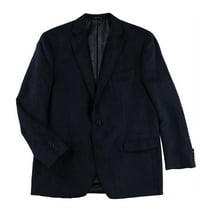 Ralph Lauren Mens Moleskin Two Button Blazer Jacket, Blue, 44 Long