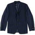 thumbnail image 1 of Ralph Lauren Mens Plaid Two Button Blazer Jacket, Blue, 48 Regular, 1 of 2