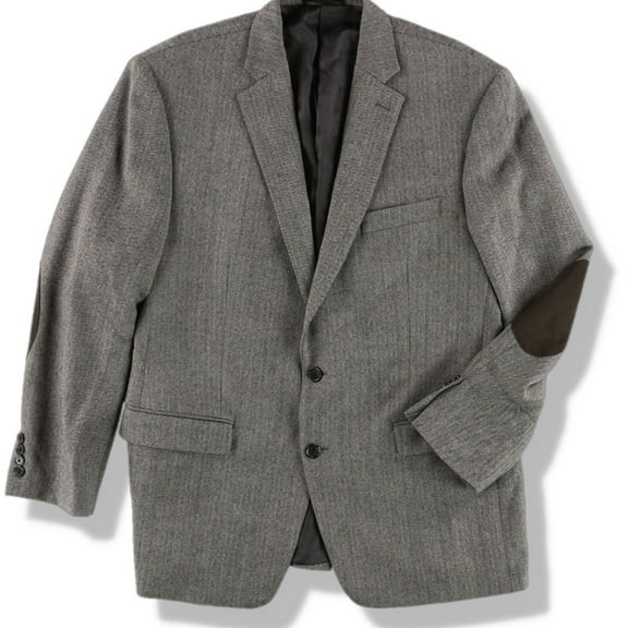 Ralph Lauren Mens Professional Two Button Blazer Jacket, Grey, 44 Regular