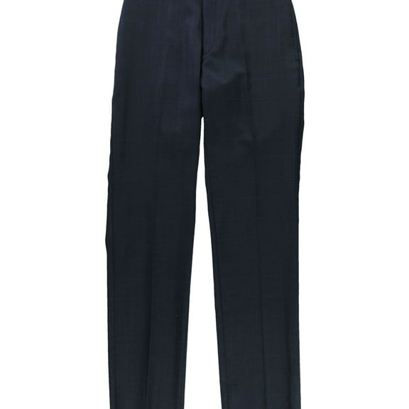 Ralph Lauren Mens Slim Fit Dress Pants Slacks, Blue, 34W x UnfinishedL