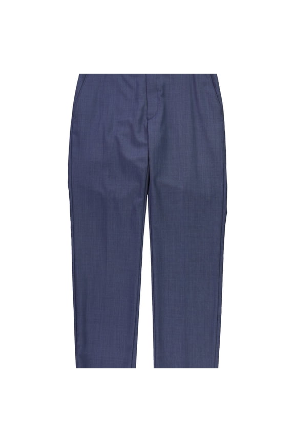 Mens Slim Fit Stretch Dress Pants Slacks, Blue, 33W x 32L