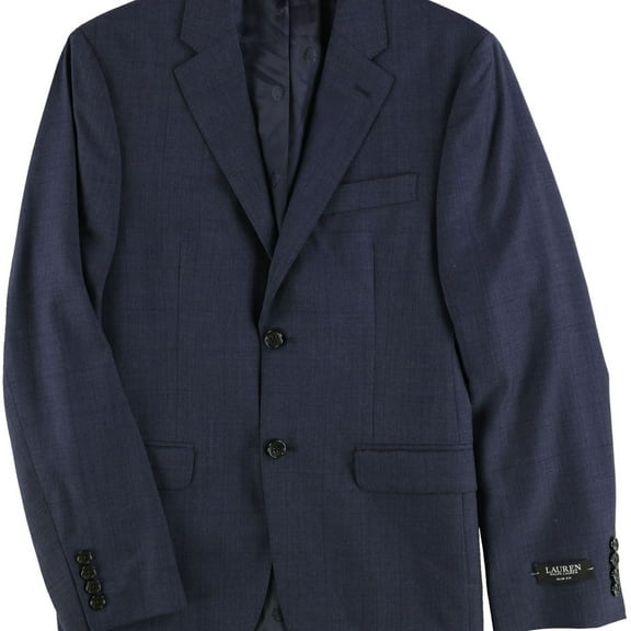 Ralph Lauren Mens Slim-Fit Ultraflex Two Button Blazer Jacket, Blue, 36 Short