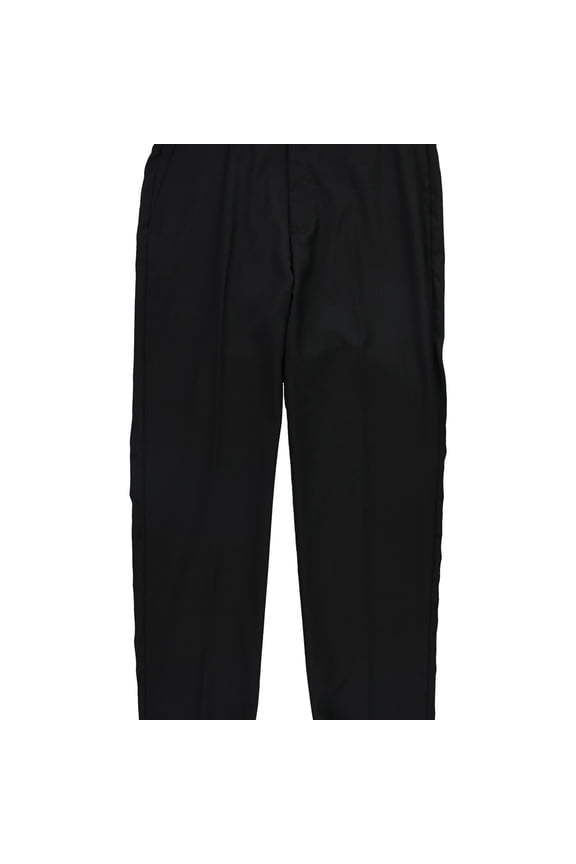 Mens Solid Dress Pants Slacks, Black, 38W x 34L