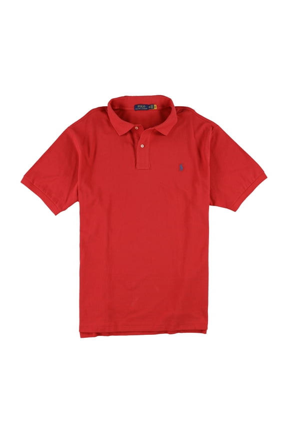 Mens Solid Polo Shirt, Red, Big & Tall, Big 2X
