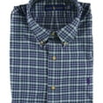 thumbnail image 1 of Ralph Lauren Mens Standard Plaid Button Up Shirt, Blue, Small, 1 of 5