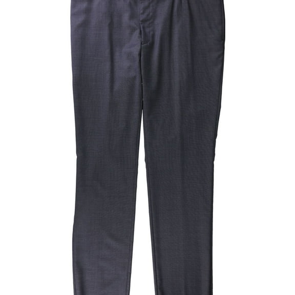 Ralph Lauren Mens Stretch Dress Pants Slacks, Blue, 40W x UnfinishedL