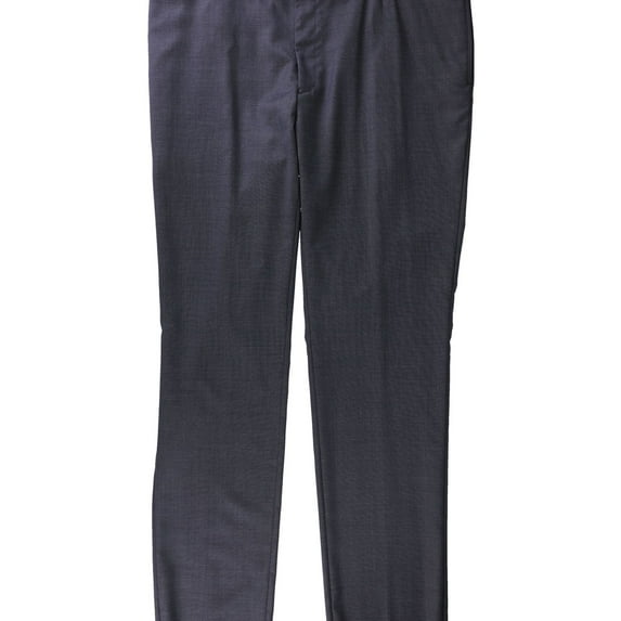 Ralph Lauren Mens Stretch Dress Pants Slacks, Blue, 40W x UnfinishedL