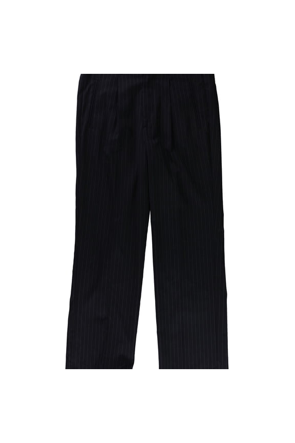 Mens Stripe Dress Pants Slacks, Blue, 32W x 29L