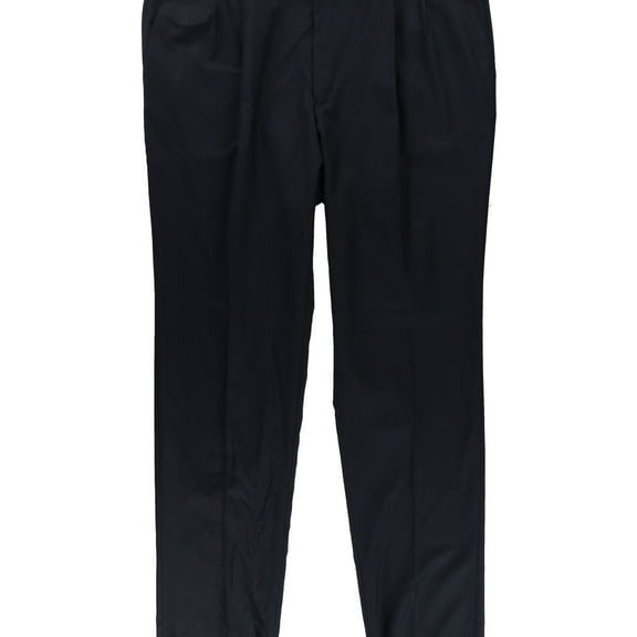 Ralph Lauren Mens Total Comfort Dress Pants Slacks, Blue, 48W x UnfinishedL