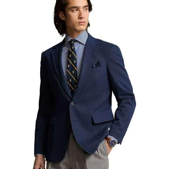 Ralph Lauren Mens Tweed Sport Coat, Blue, 42 R/M37.5