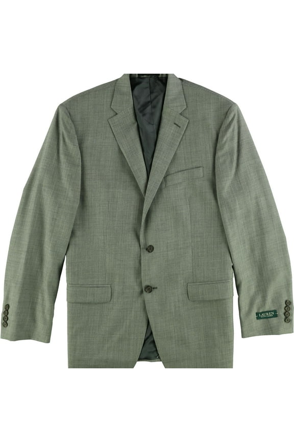 Mens Ultra-Flex Two Button Blazer Jacket, Grey, 42 Regular