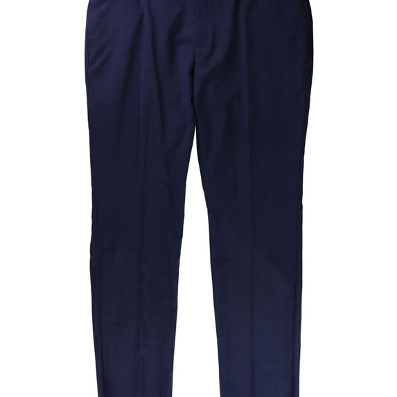 Ralph Lauren Mens Ultraflex Stretch Dress Pant Slacks, Blue, 43W x UnfinishedL