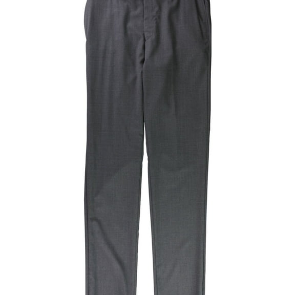 Ralph Lauren Mens Ultraflex Dress Pants Slacks, Grey, 34W x UnfinishedL
