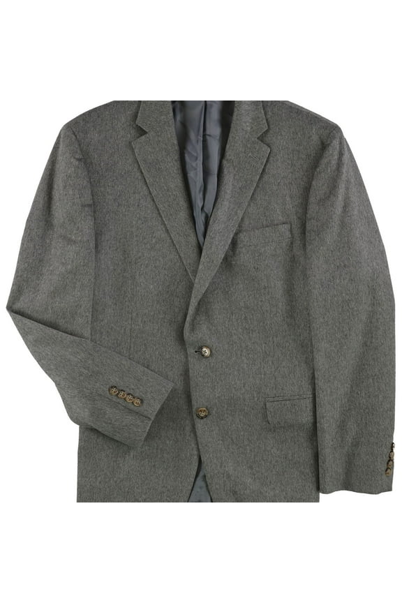 Mens Ultraflex Two Button Blazer Jacket, Grey, 36 Regular