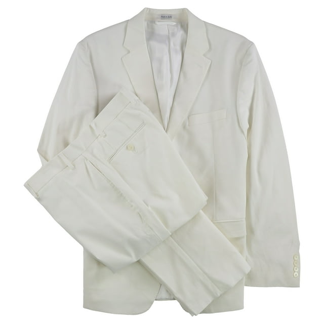 Ralph Lauren Mens Ultraflex Two Button Formal Suit white 43/Unfinished