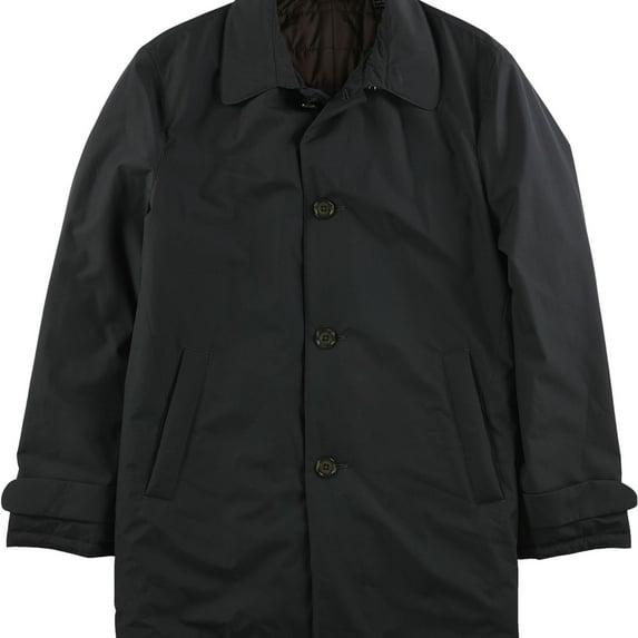 Ralph Lauren Mens Water-Repellent Coat, Black, 36 Regular