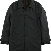 Ralph Lauren Mens Water-Repellent Coat, Black, 38 Regular