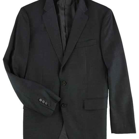 Ralph Lauren Mens Wool Two Button Blazer Jacket, Grey, 40 Short