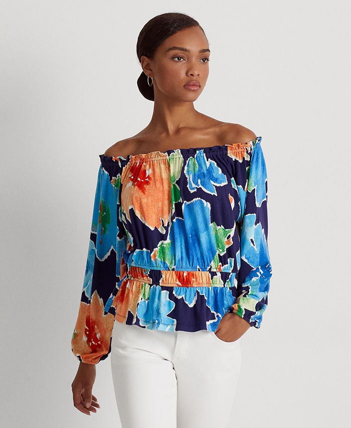 off the shoulder peasant blouse