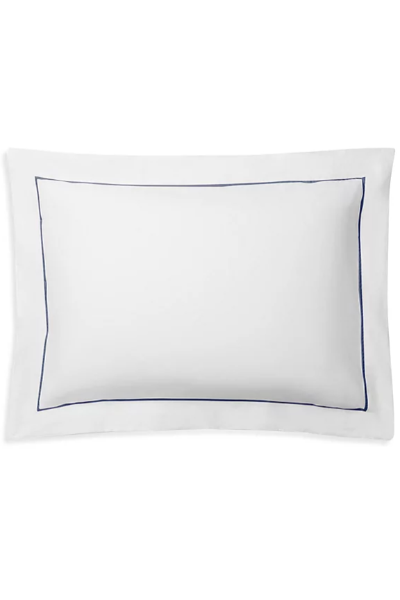 Ralph Lauren Navy Organic Cotton Percale Palmer King Sham