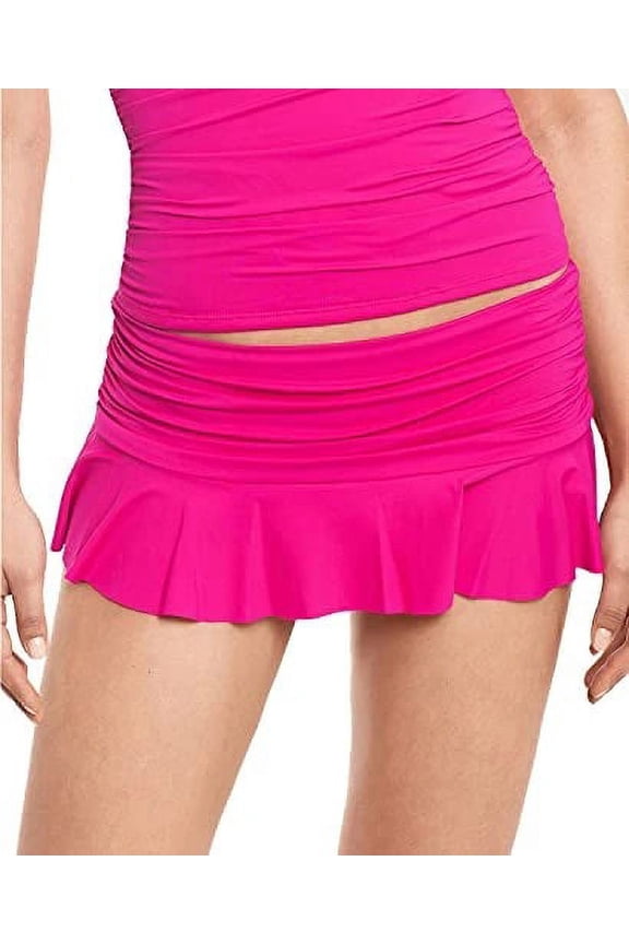 Lauren Ralph Lauren Beach Club Solids Ruffle Skirted Hipster Bottoms Plumeria 1 4