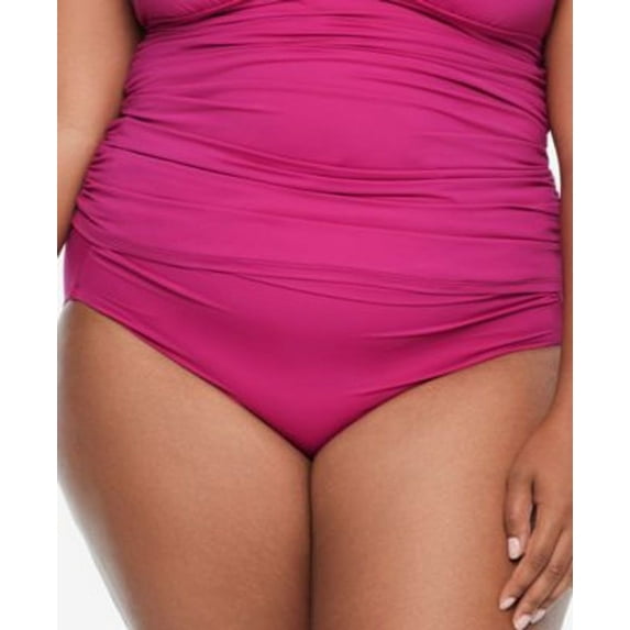 Lauren Ralph Lauren Women's Plus Size Beach Club High Waist Bikini Bottom Plumeria